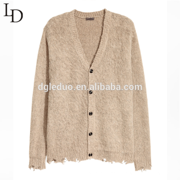 New design casual oversized cardigan sweater for men